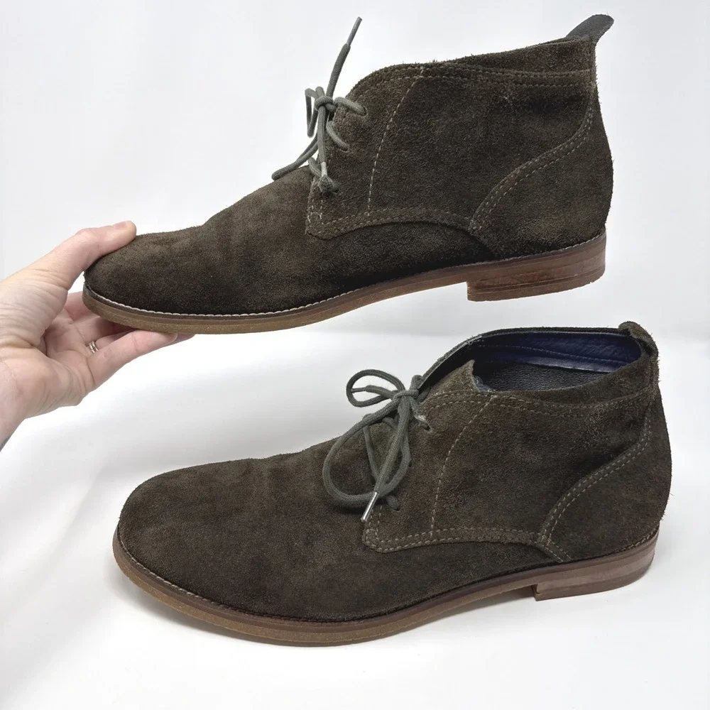 Cole Haan Suede Ankle Boots Mens‎ Size 11.5M Brown Chukka Boots C10888 Casual